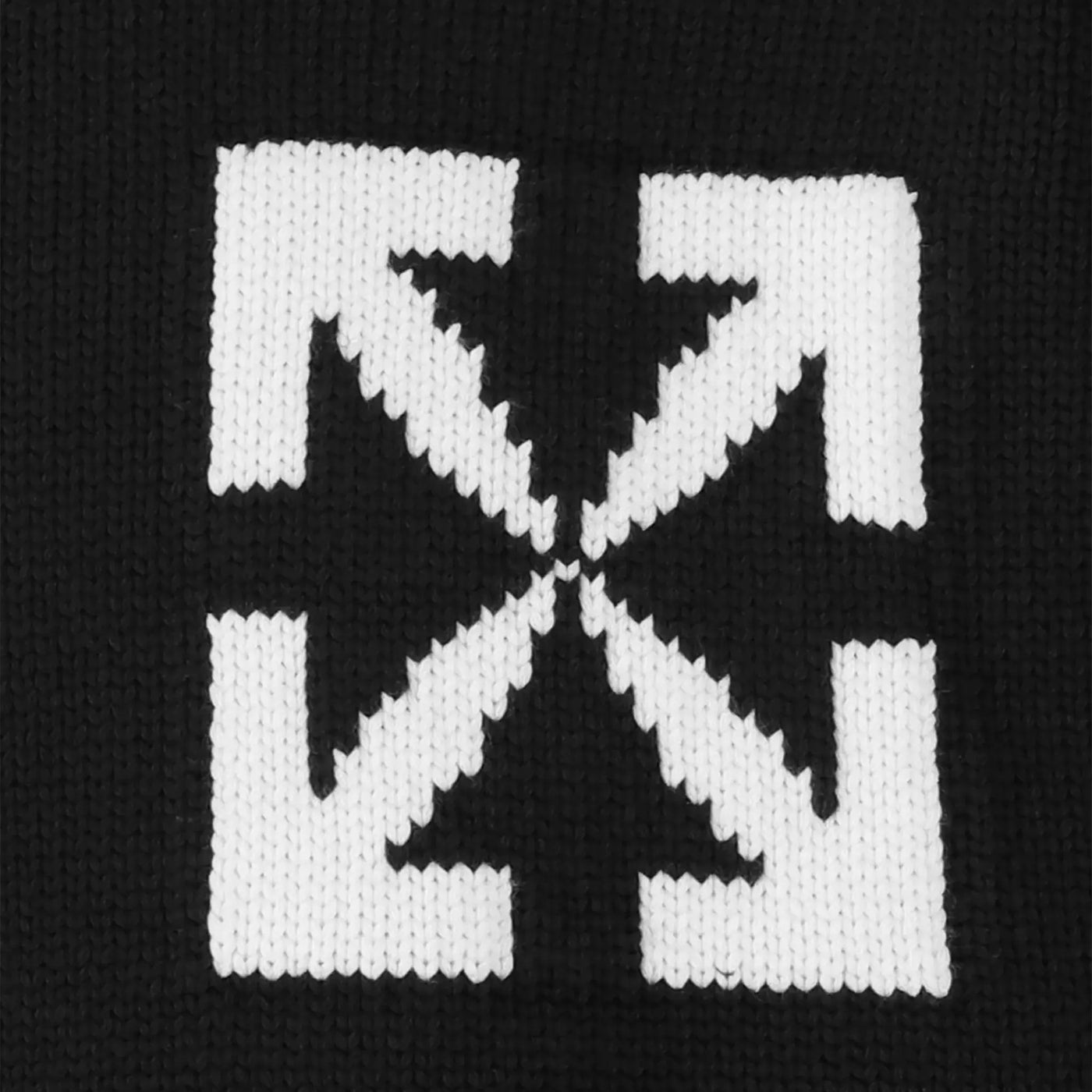 Sweat Off-White Single Arrows Noir Knit — vue 4