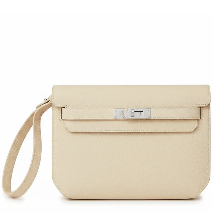 Pochette Cuir — Crème
