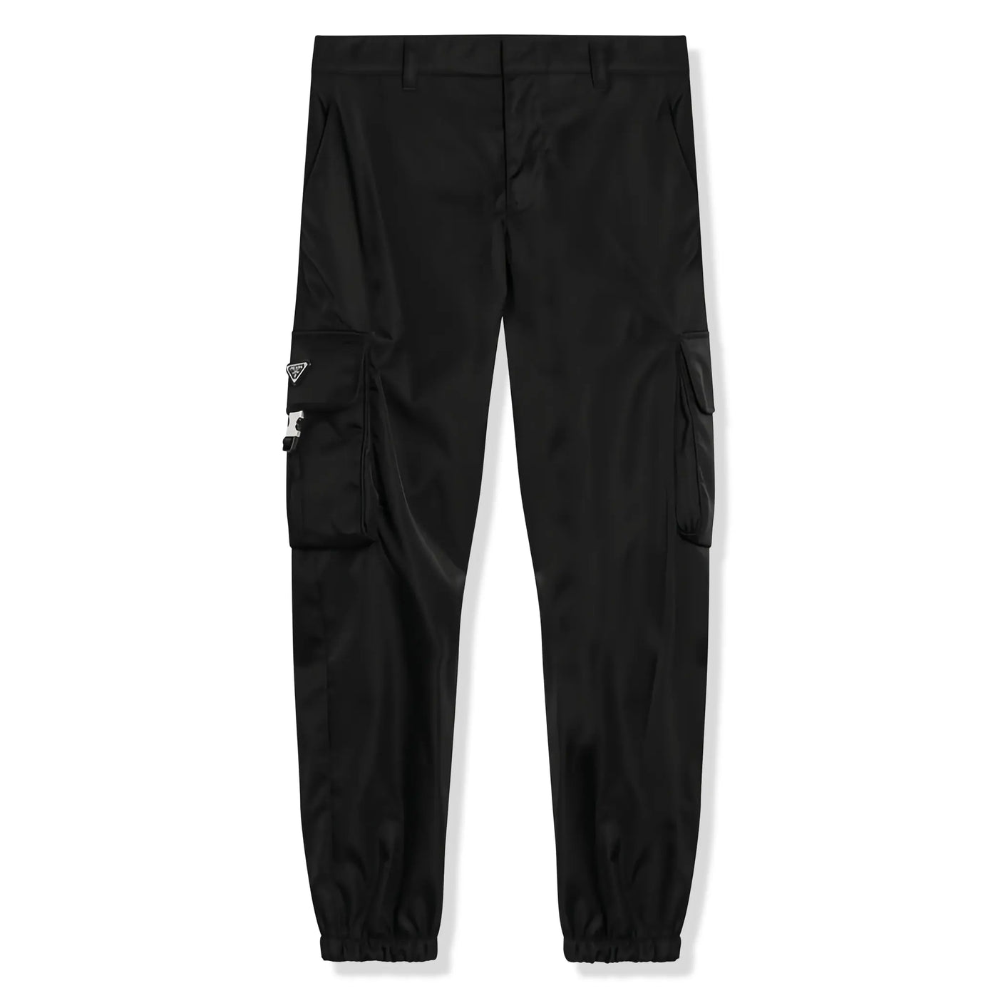 Pantalon Prada Nylon Cuffed Straight Leg Noir Cargo