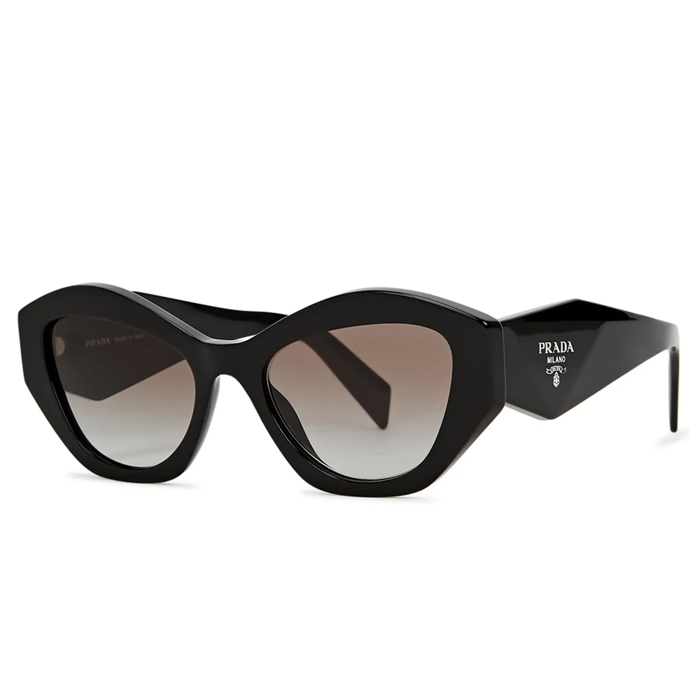 Lunettes de soleil Prada PR 07YS 1AB0A7 Butterfly Noir — vue 3