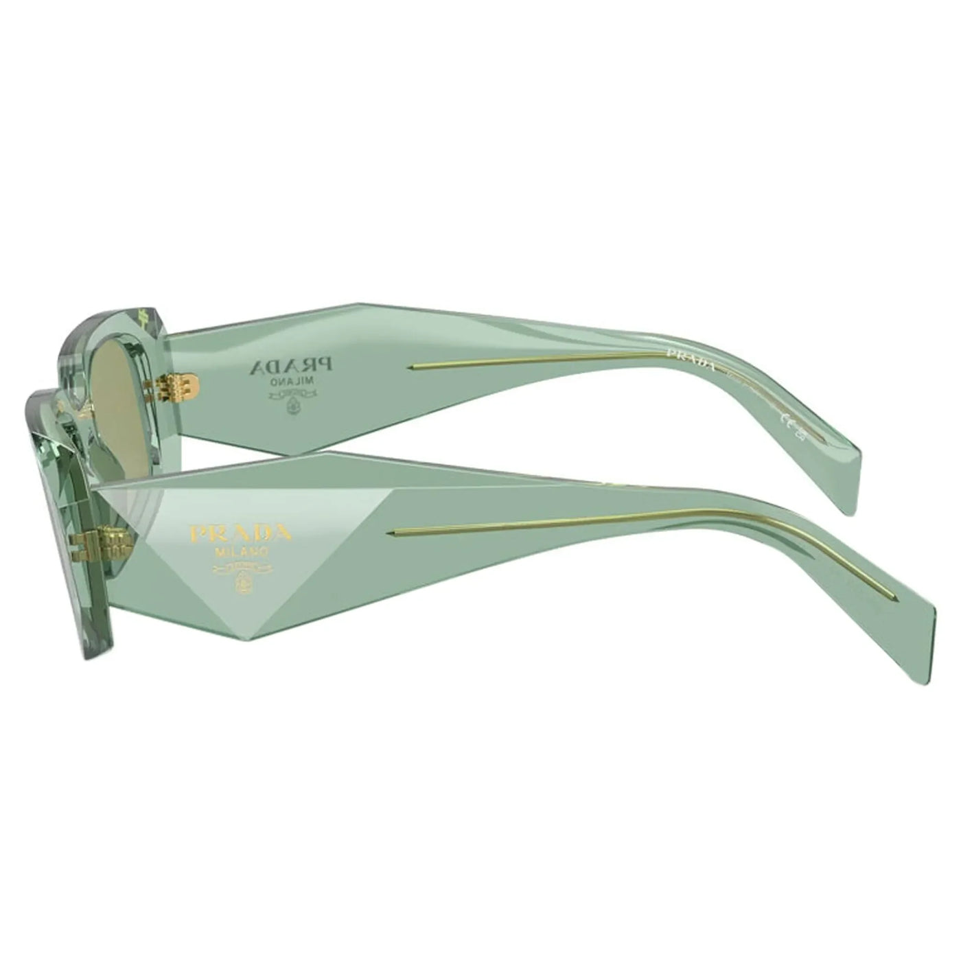 Lunettes de soleil Prada PR 17WS 11R10E Transparent Sage — vue 3