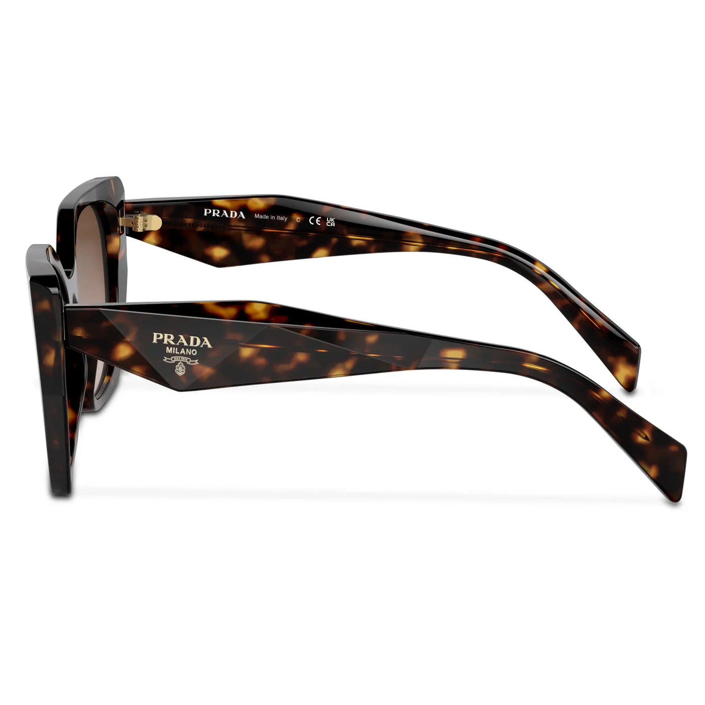 Lunettes de soleil Prada PR 19ZS 2AU6S1 Tortoise — vue 3