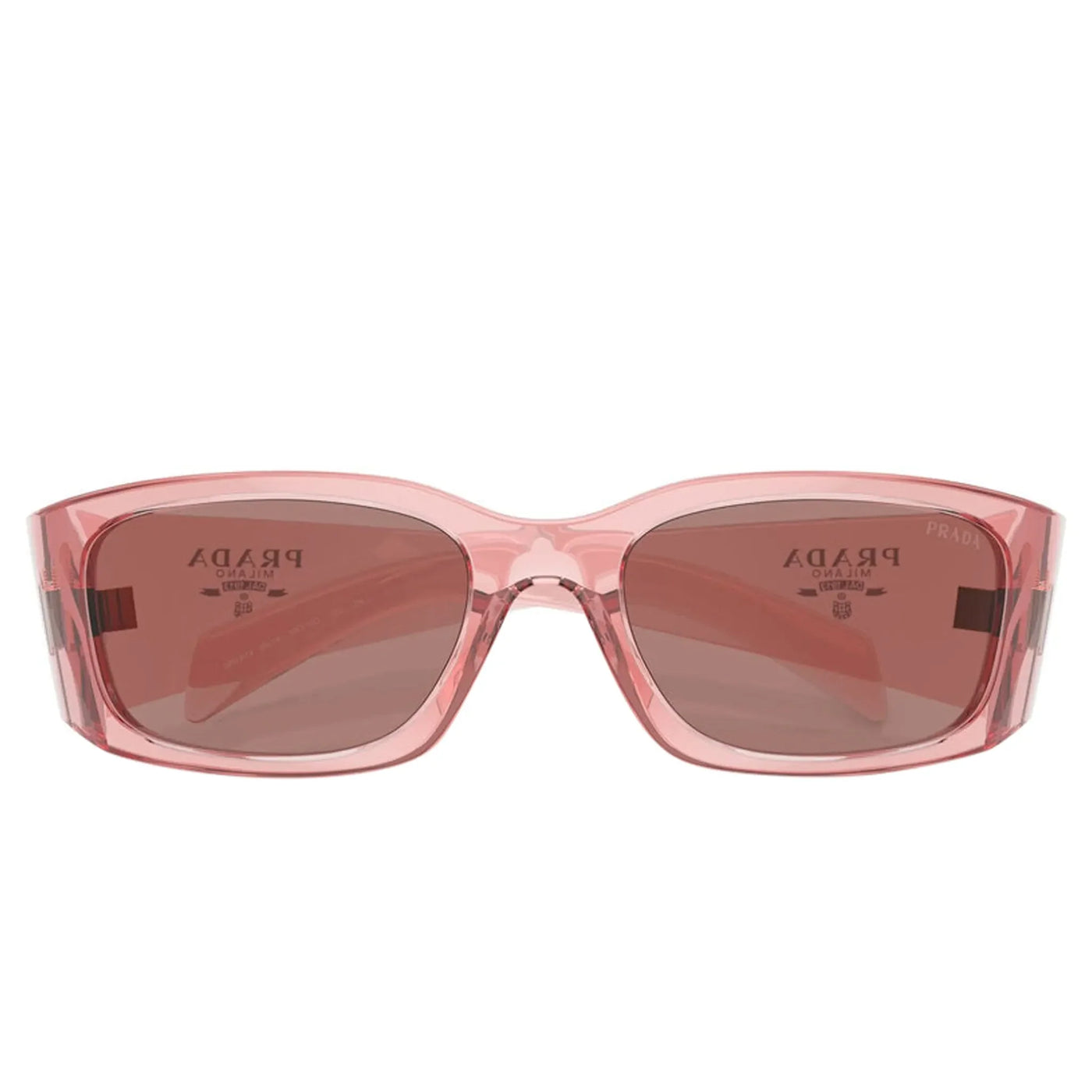 Lunettes de soleil Prada PR A14s 19Q10D Transparent Peach — vue 4