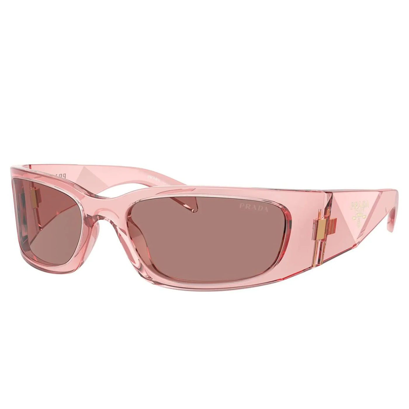 Lunettes de soleil Prada PR A14s 19Q10D Transparent Peach — vue 2