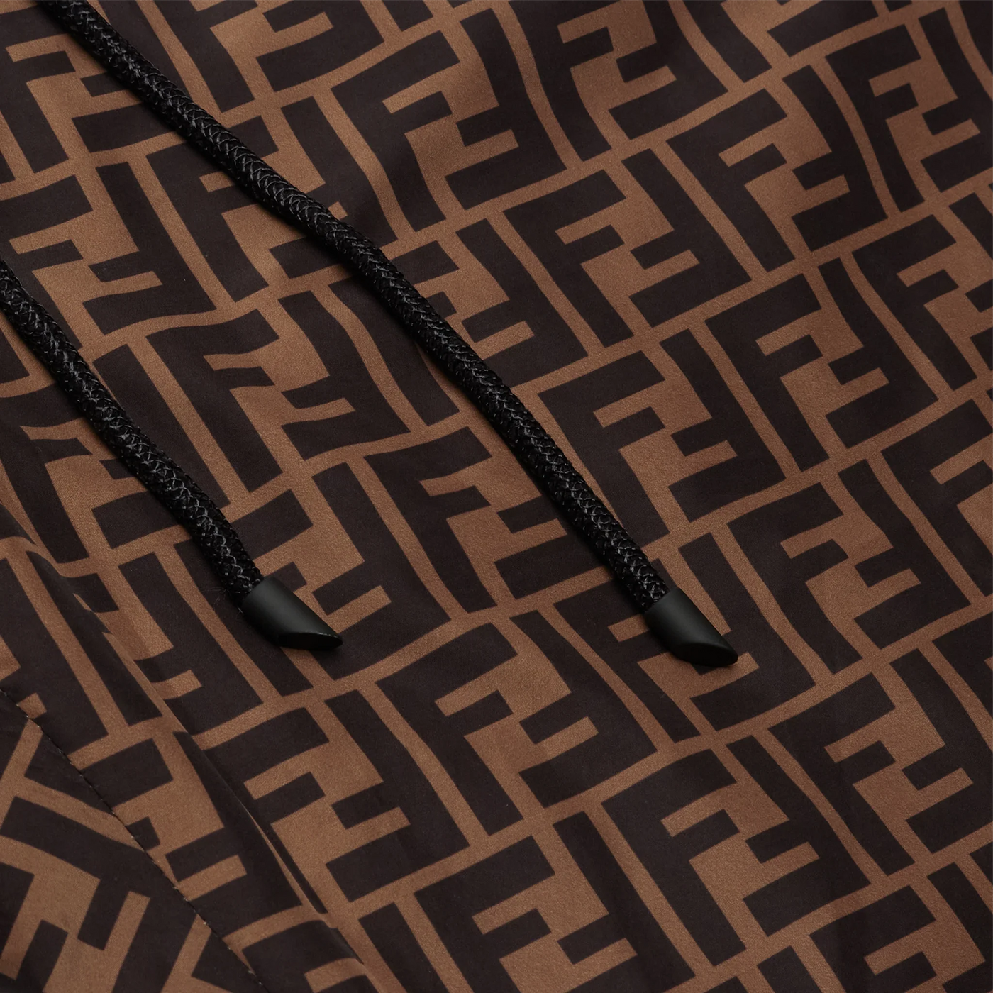 Pantalon Fendi FF Logo Marron Nylon — vue 3