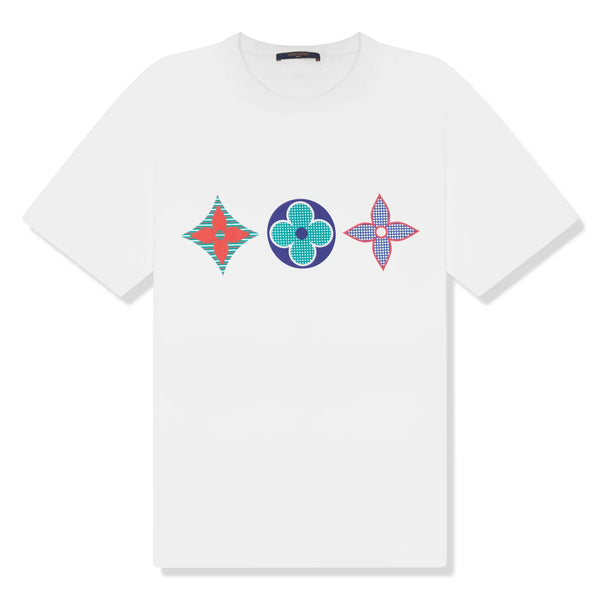 T-Shirt Louis Vuitton Preloved - Monogram Printed Multi Blanc T Shirt