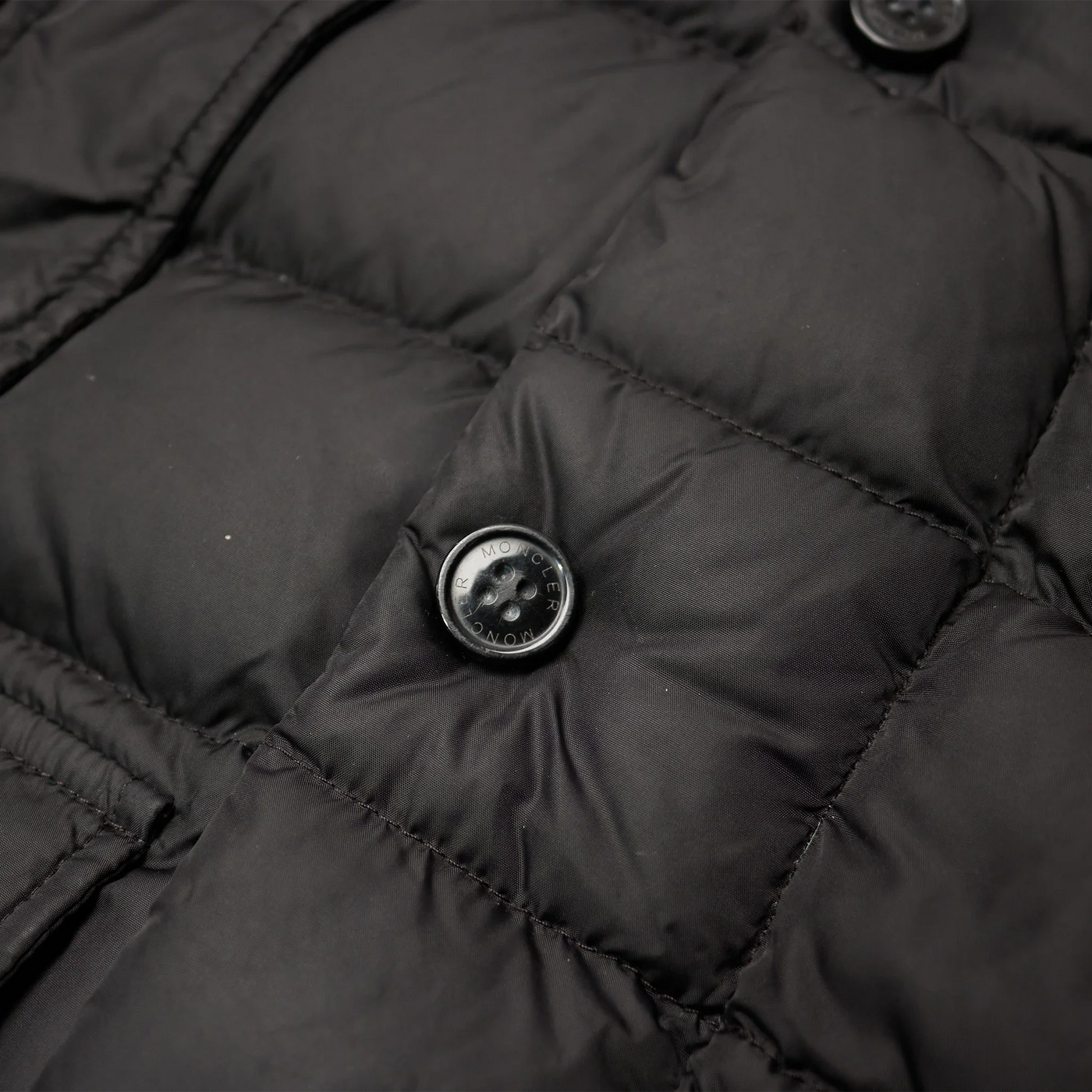 Parka Moncler Preloved - Cluny Noir 100% Real Fur — vue 4