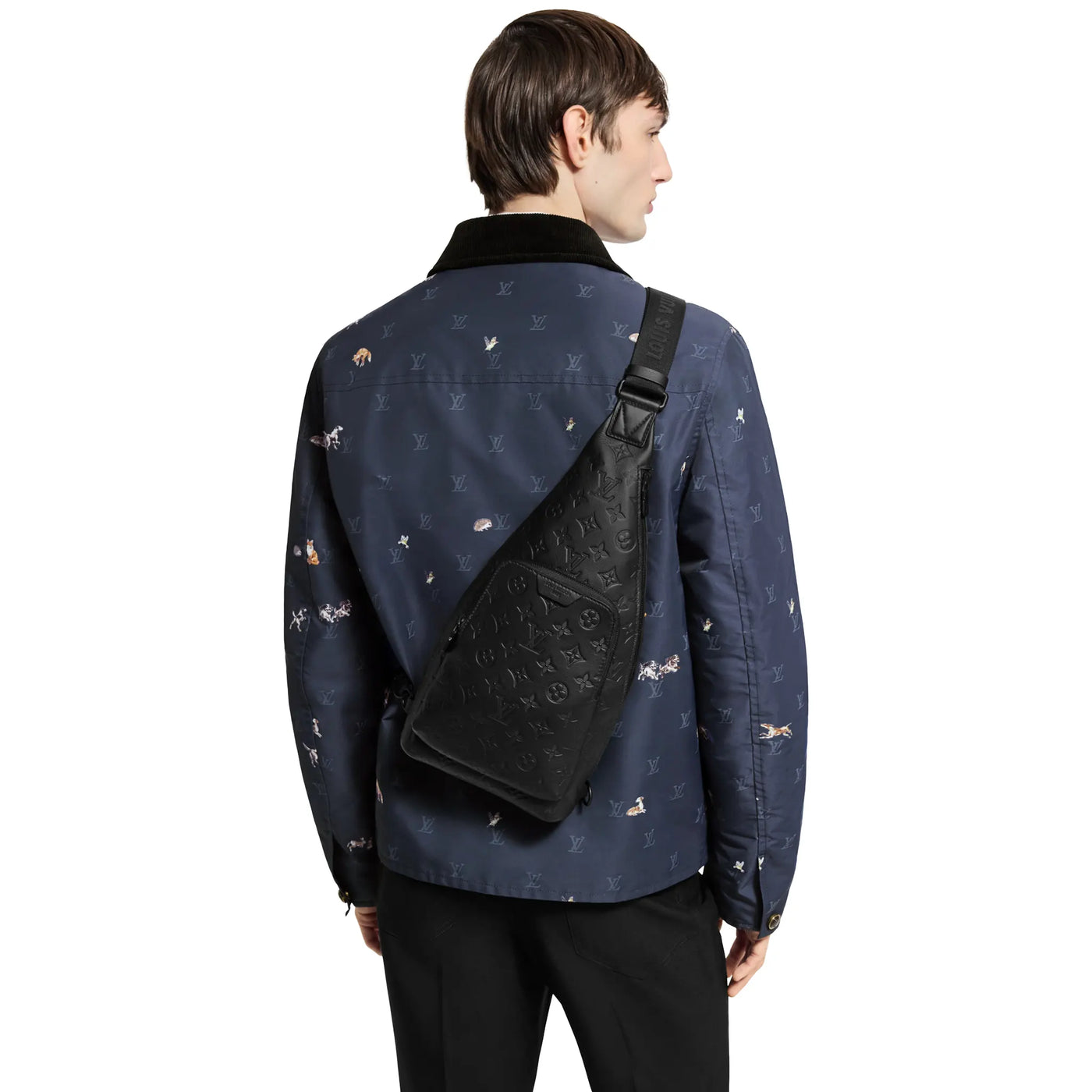 Sac à bandoulière Louis Vuitton Preloved - Noir Duo Slingbag — vue 5