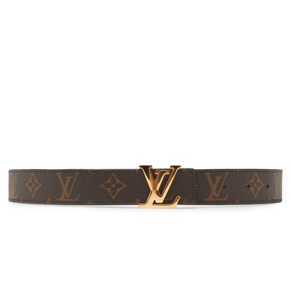 Ceinture Louis Vuitton Preloved - Initiales Monogram 32mm Marron (F)