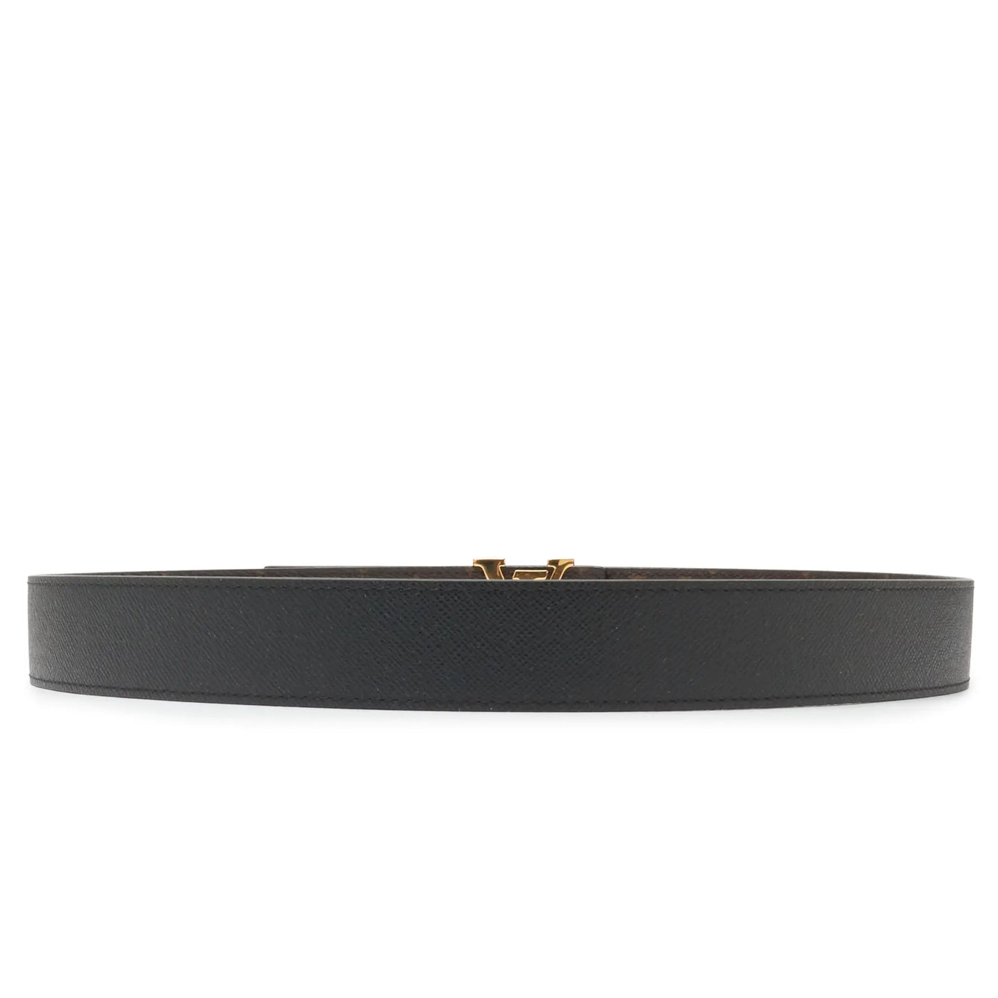 Ceinture Louis Vuitton Preloved - Initiales Monogram 32mm Marron (F) — vue 3