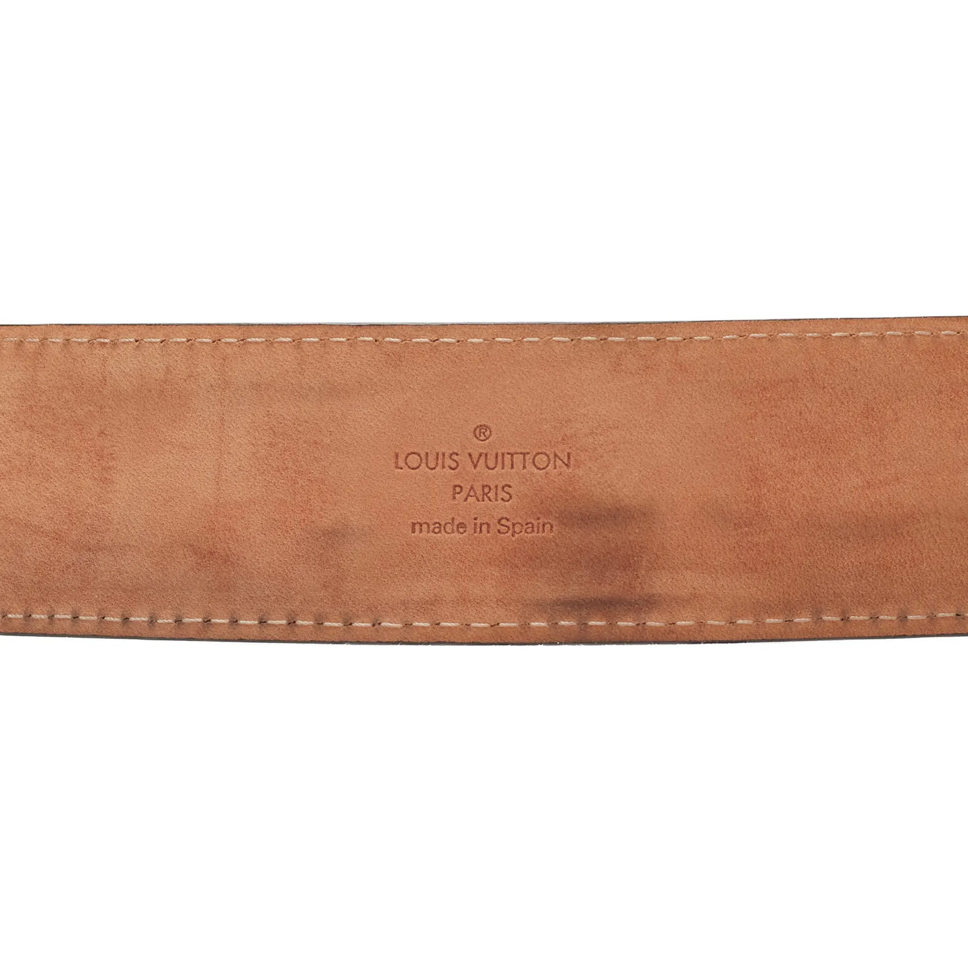 Ceinture Louis Vuitton Preloved - Initiales Monogram 40mm Marron — vue 5