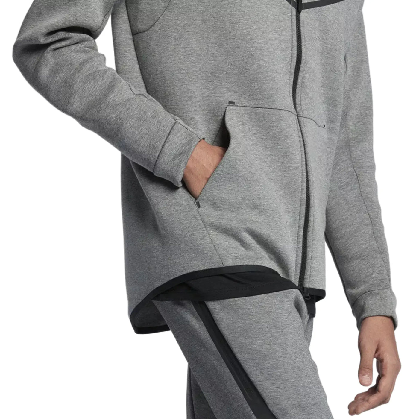Survêtement Nike Preloved - Tech Fleece Carbon Heather Gris Tracksuit — vue 7