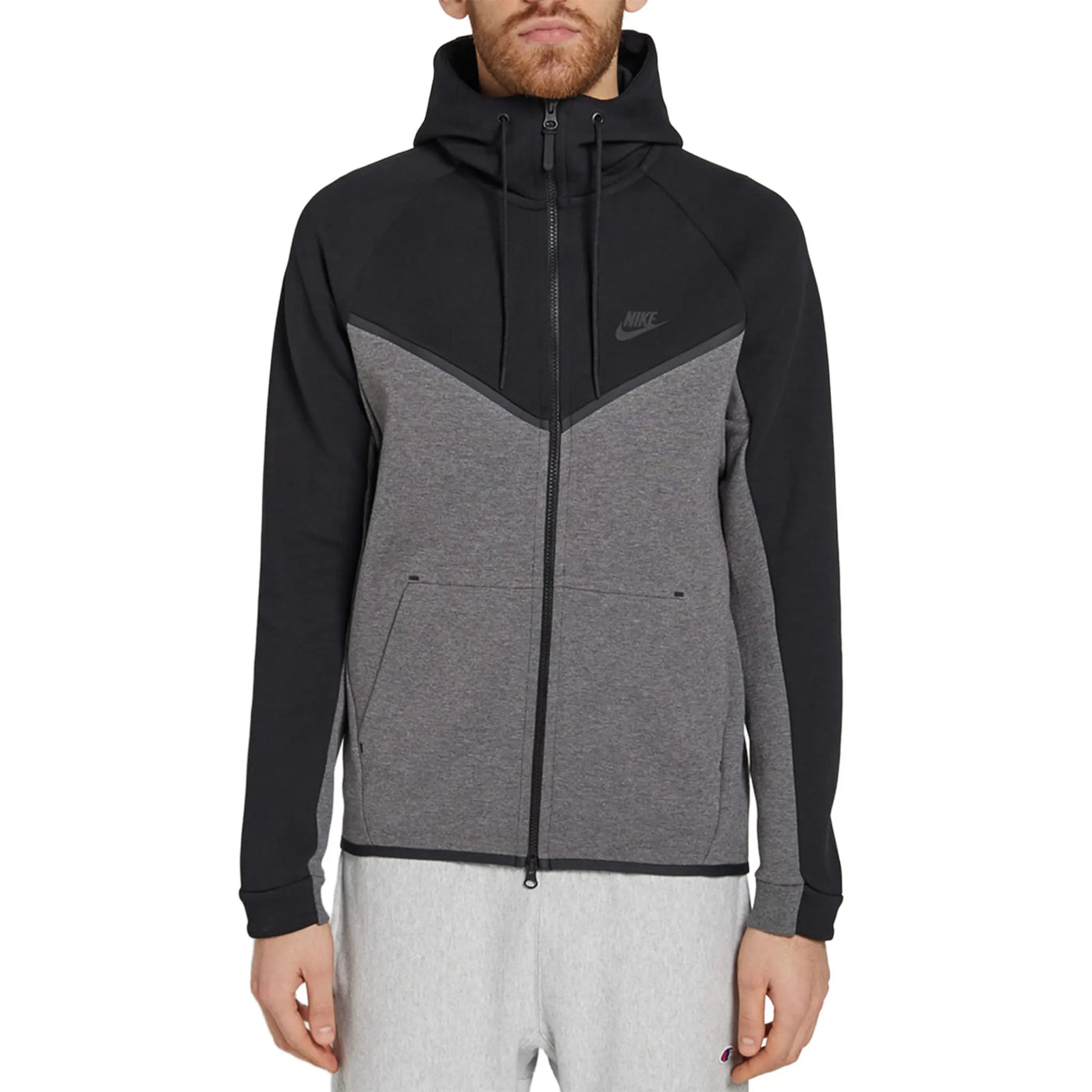 Survêtement Nike Preloved - Tech Fleece Charcoal Heather Noir Tracksuit — vue 4