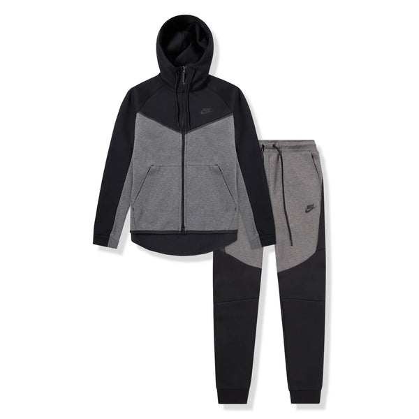 Survêtement Nike Preloved - Tech Fleece Charcoal Heather Noir Tracksuit