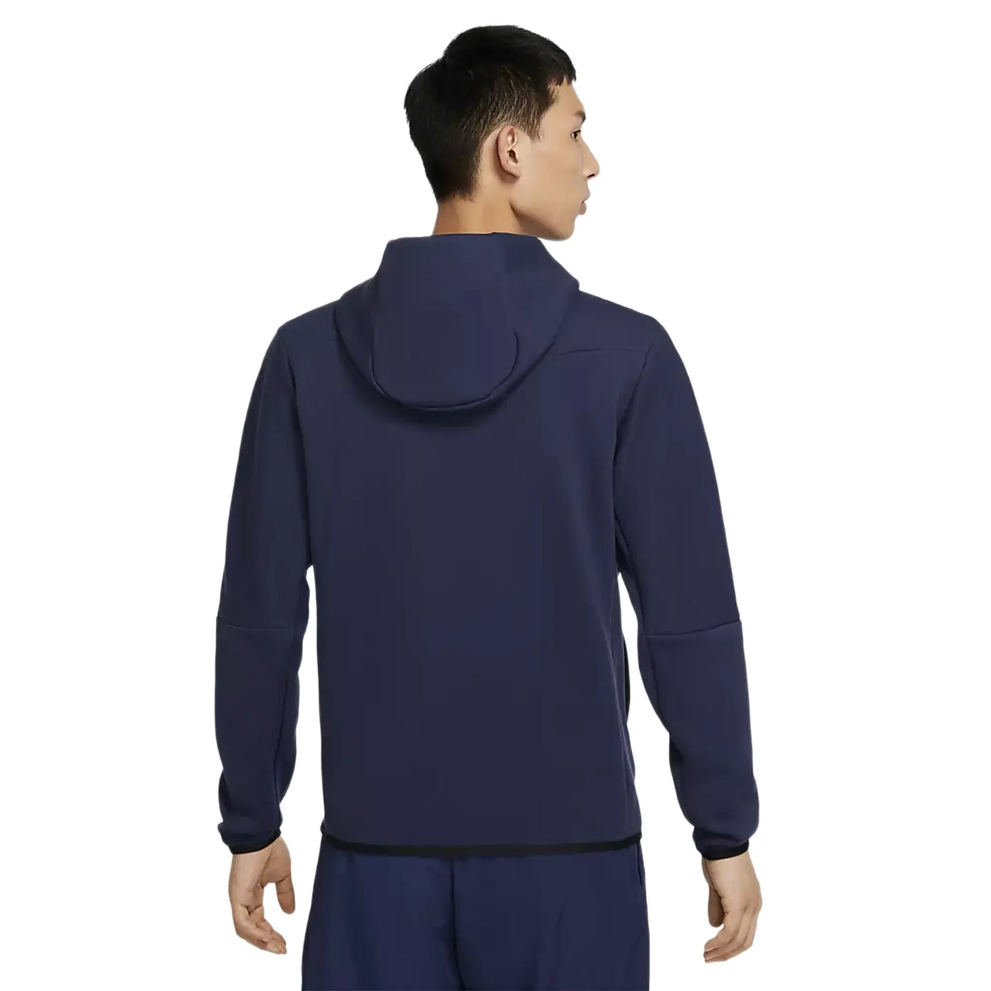 Hoodie Nike Preloved - Tech Fleece Marine — vue 2