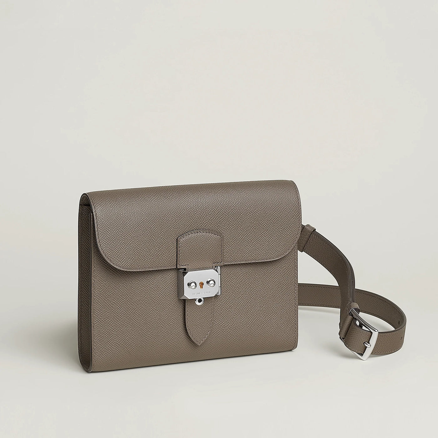 Sac Hermès à Dépêches 21 Gris Étain (F)