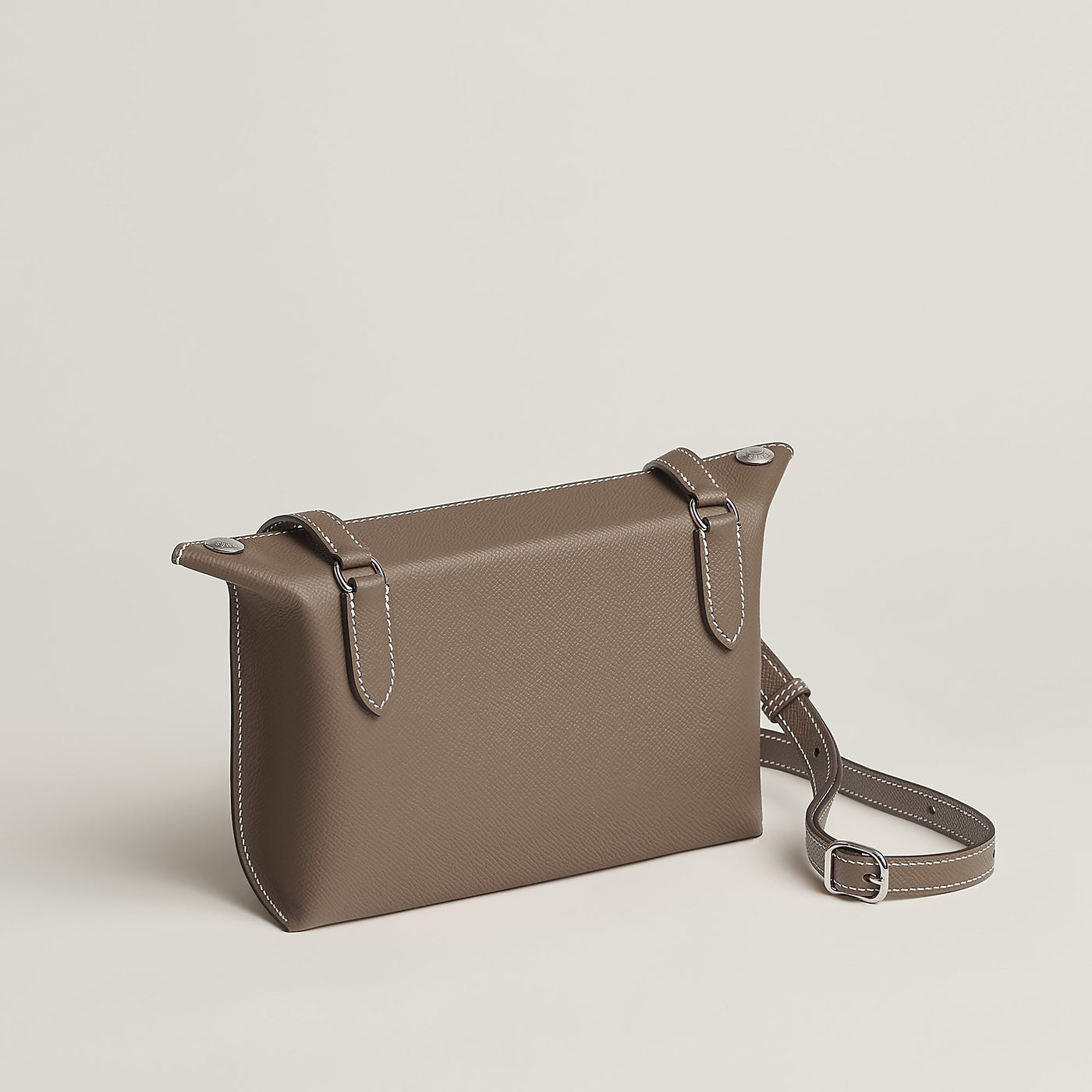 Sac Hermès Hermès Videpoches Étoupe (F) — vue 4