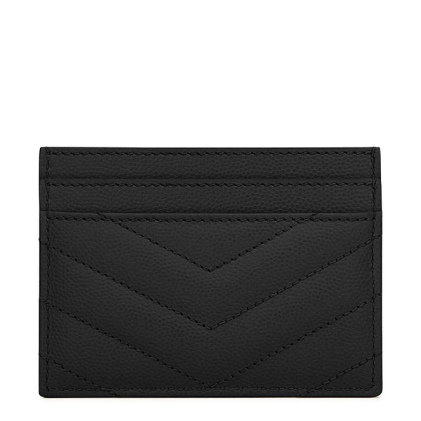 Porte-cartes Saint Laurent Cassandre Matelassé Noir Case — alt