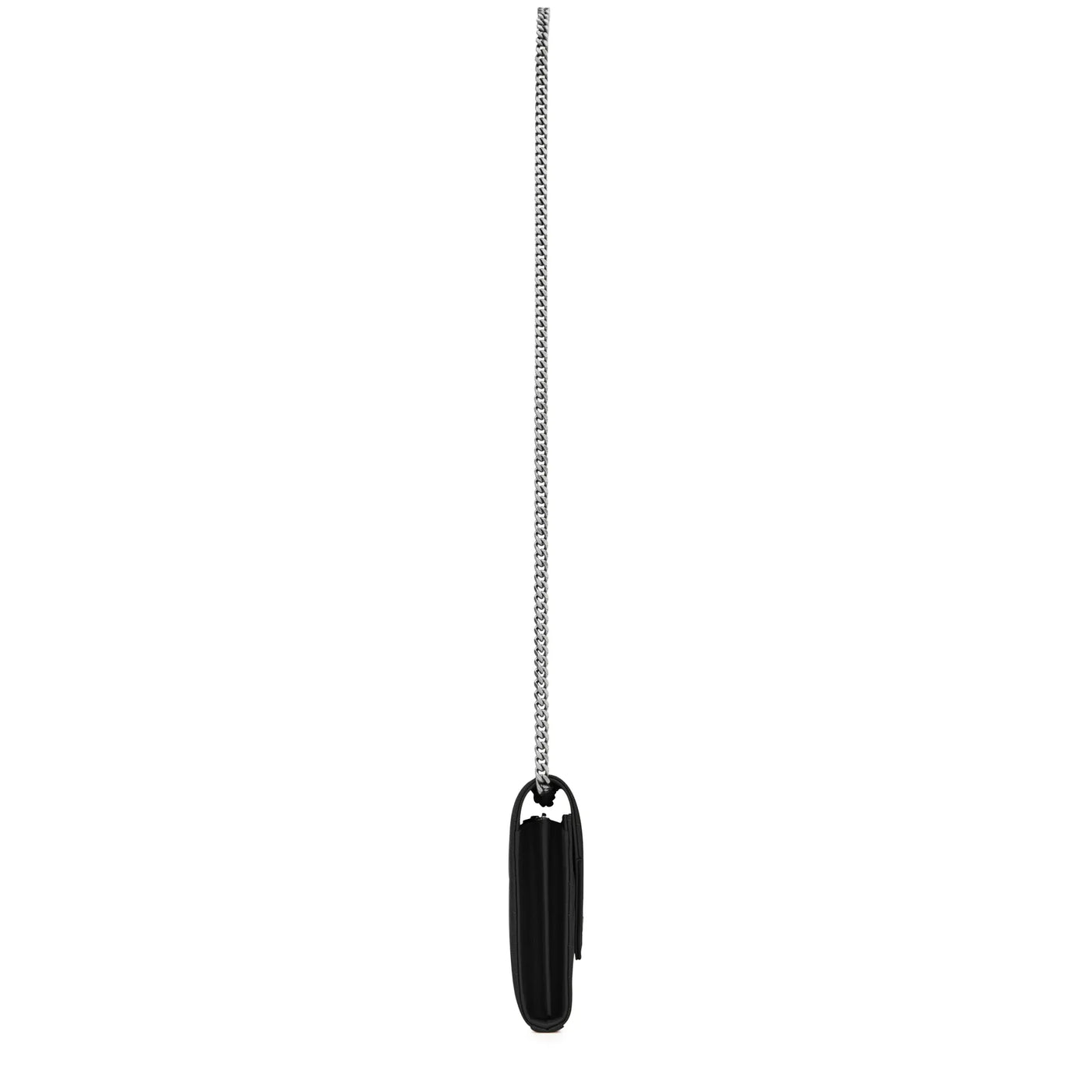 Sac à bandoulière Saint Laurent Monogram Envelope Noir Argent Crossbody — vue 4