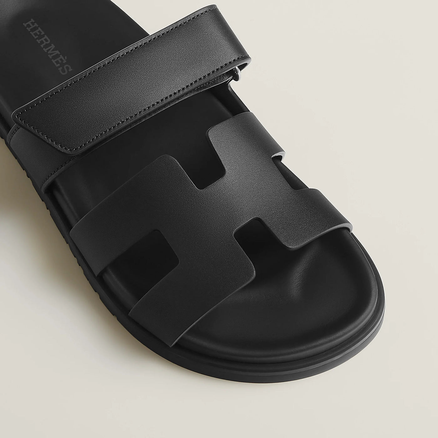 Sandales Hermès Chypre Noir — vue 3