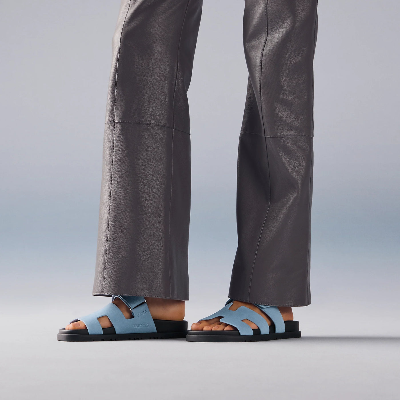 Sandales Hermès Chypre Bleu Jean — vue 6