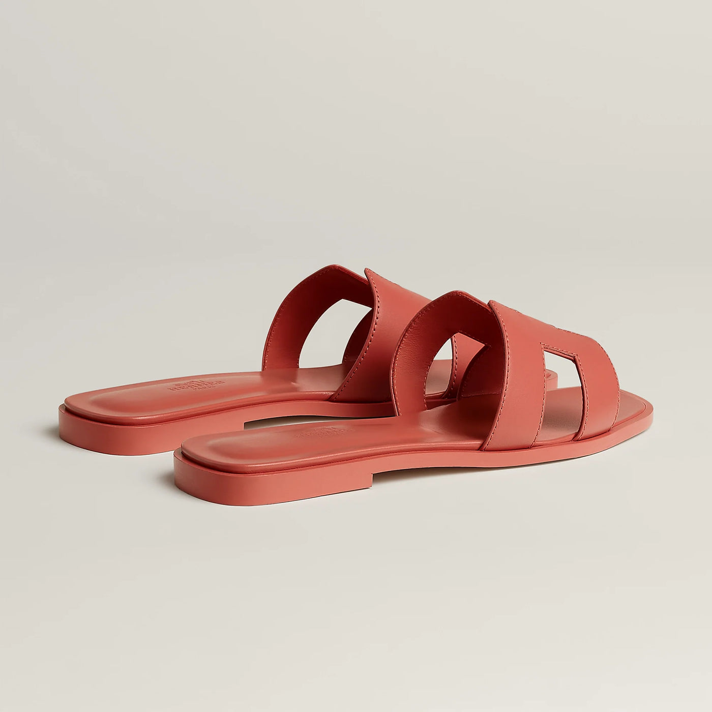Sandales Hermès Oran Rouge Tomette — vue 4