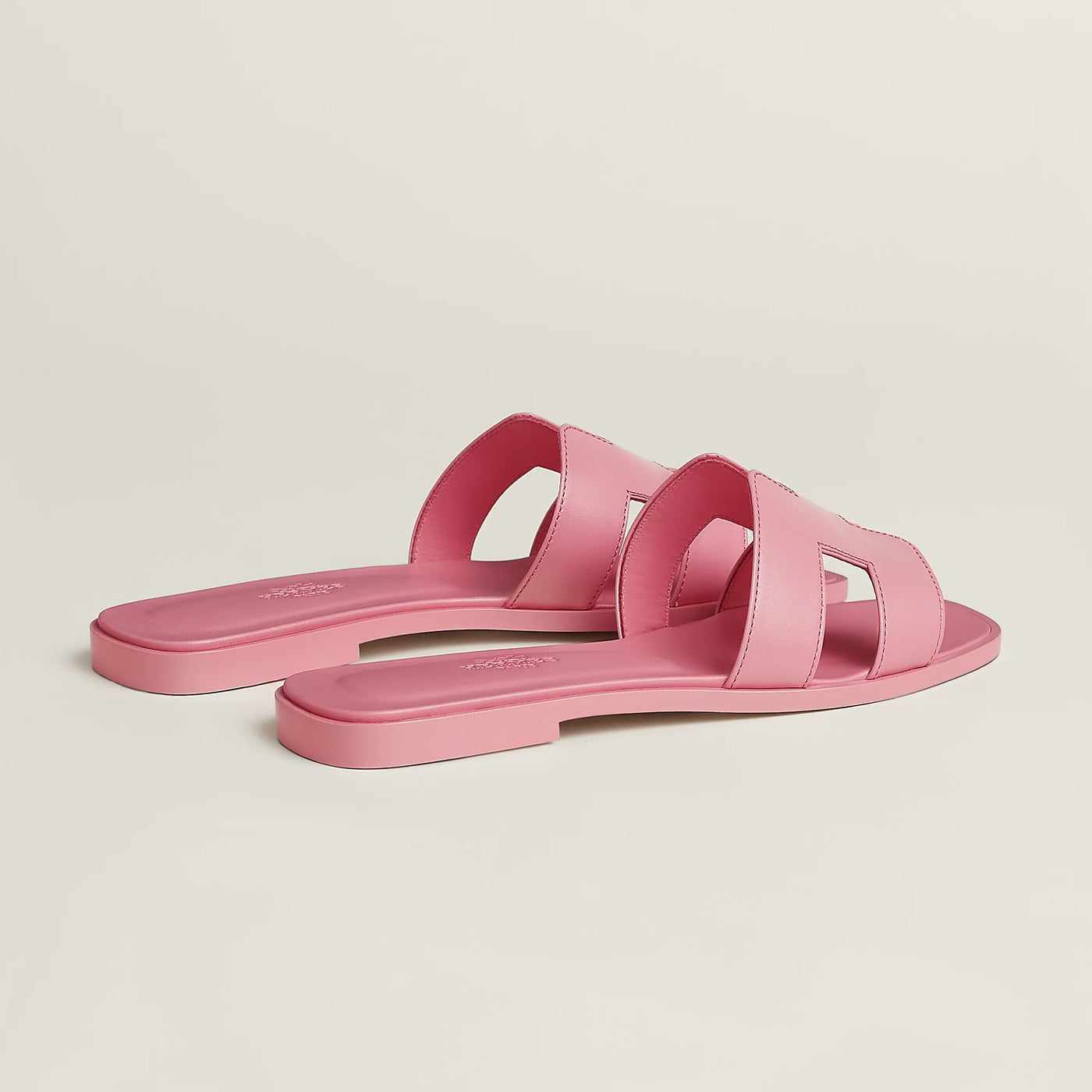 Sandales Hermès Oran Rose Bonbon — vue 4