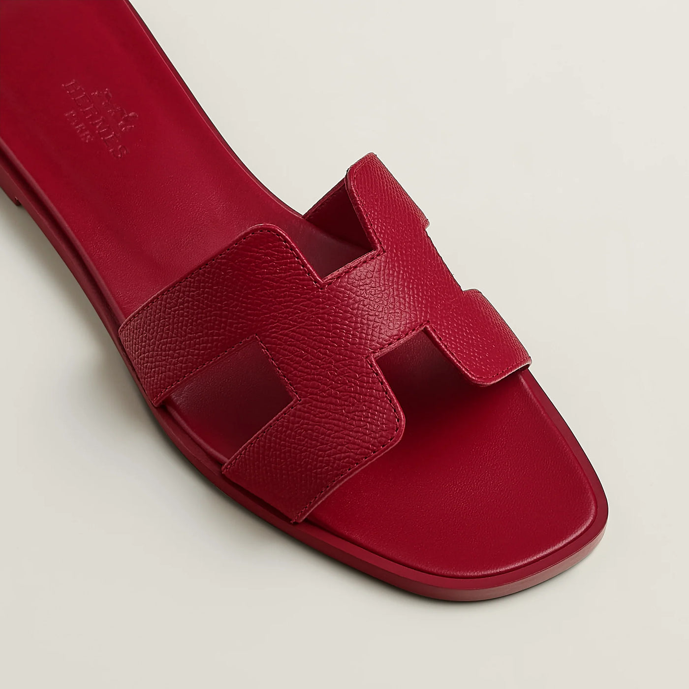 Sandales Hermès Oran Rose Framboise — vue 3
