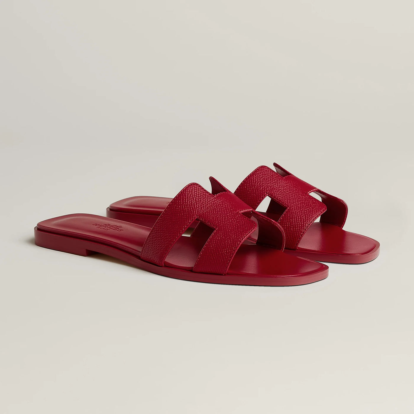Sandales Hermès Oran Rose Framboise — vue 2