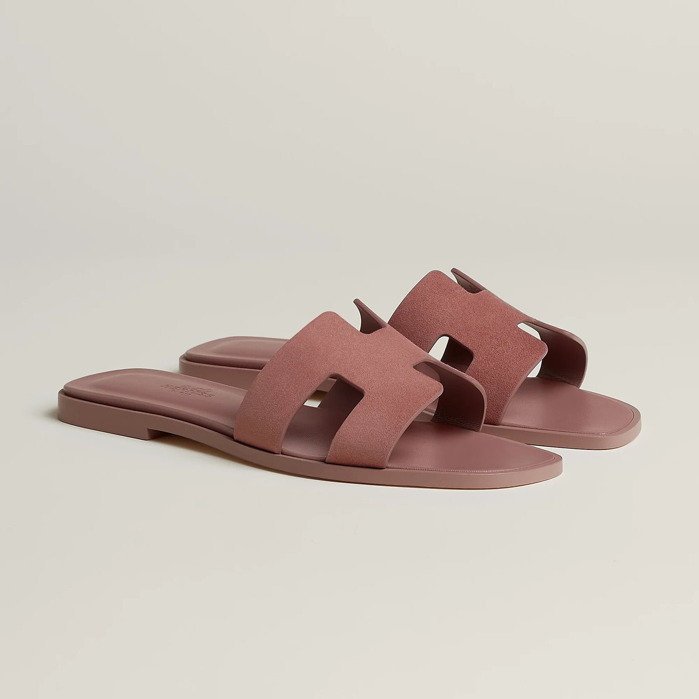 Sandales Hermès Oran Rose Antique — vue 2