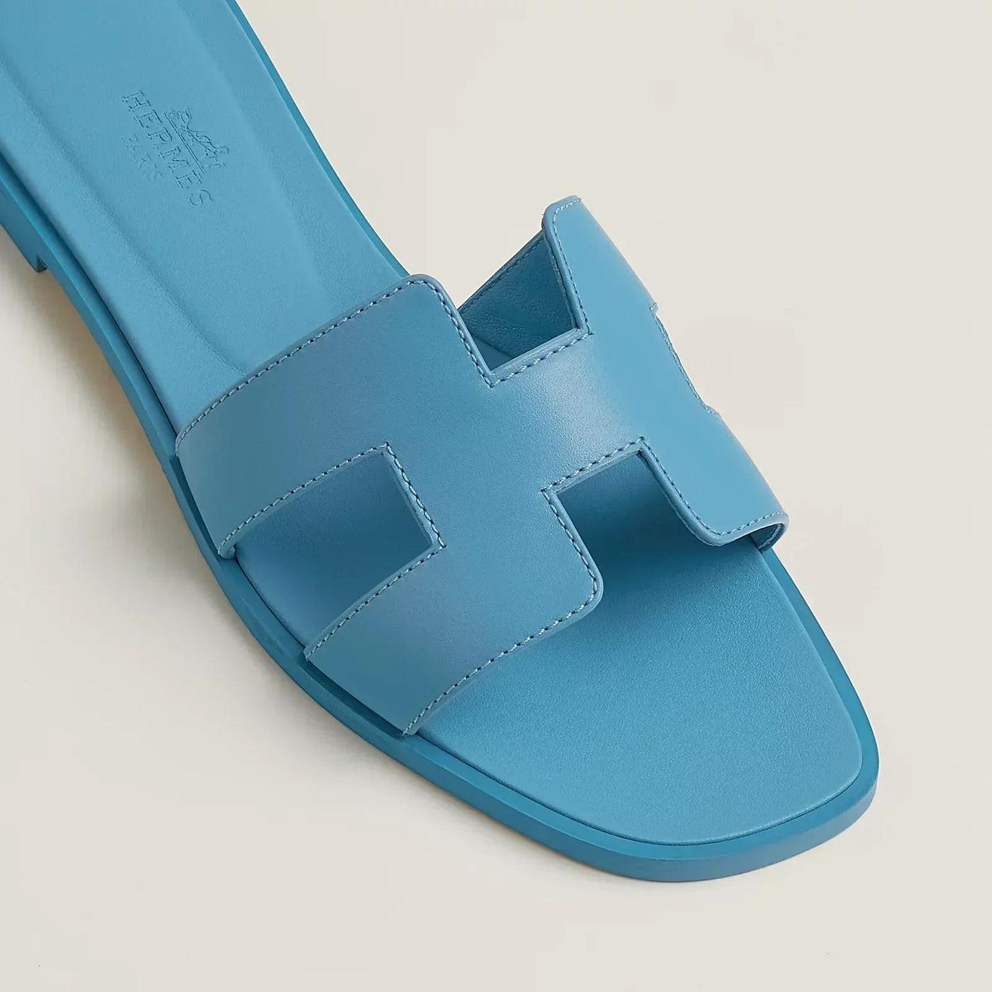 Sandales Hermès Oran Bleu — vue 4
