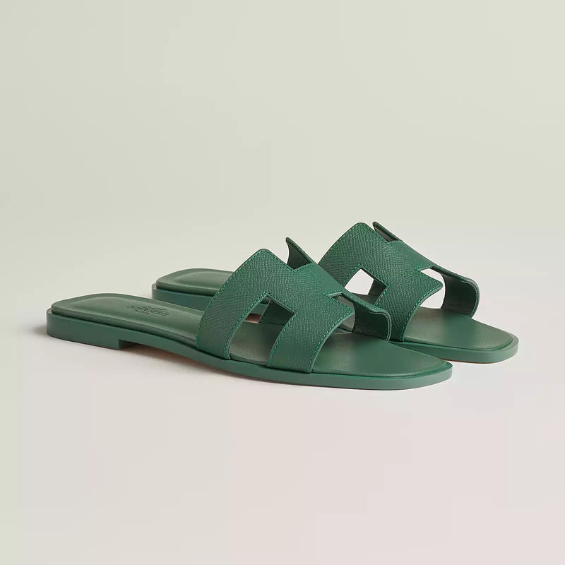 Sandales Hermès Oran Vert — vue 2