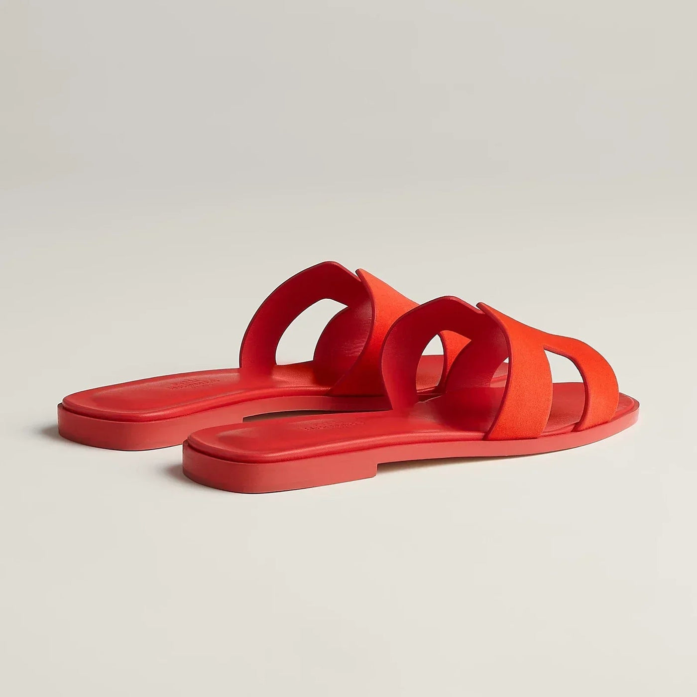 Sandales Hermès Oran Rouge Vif — vue 3