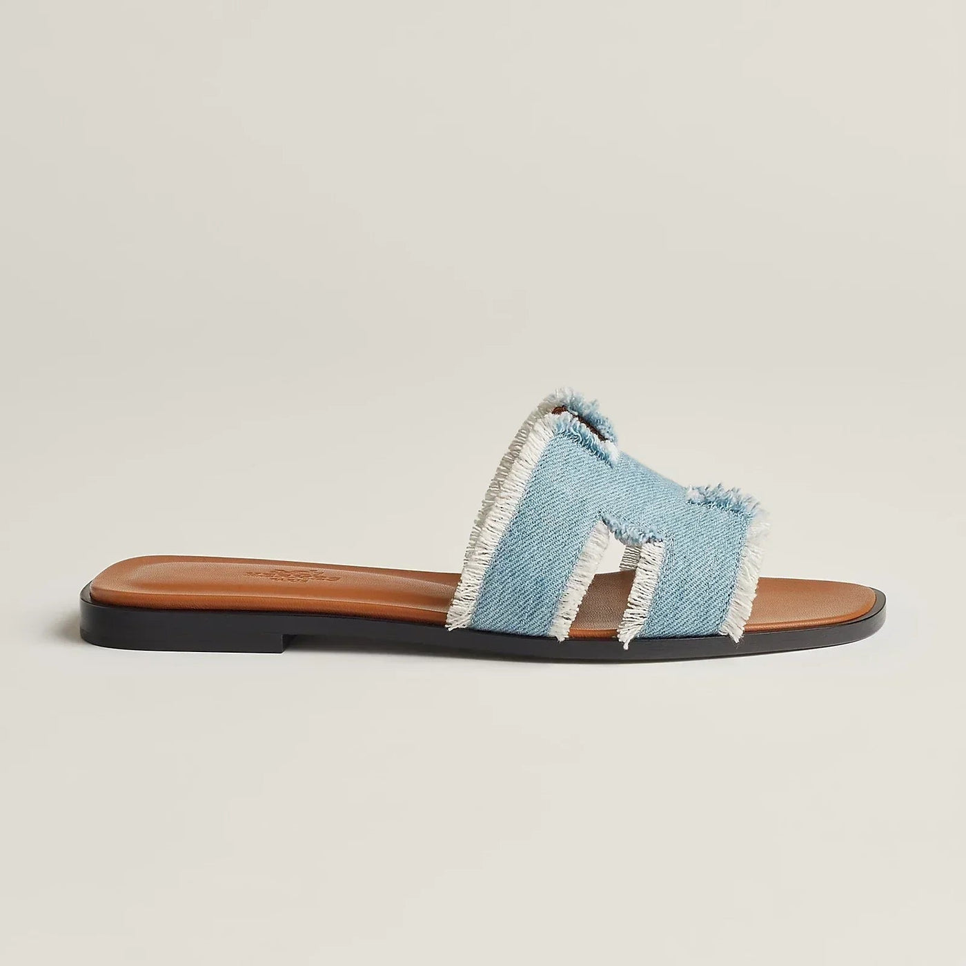 Sandales Hermès Oran Jean Bleu