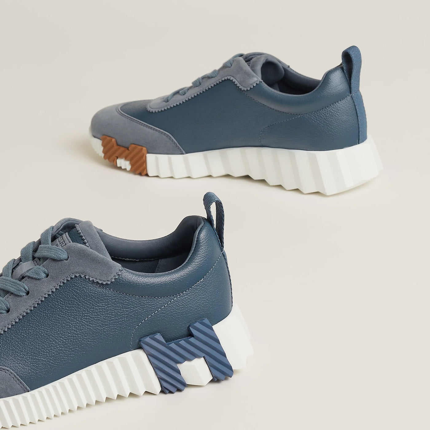 Baskets Hermès Bouncing Bleu Mer — vue 4
