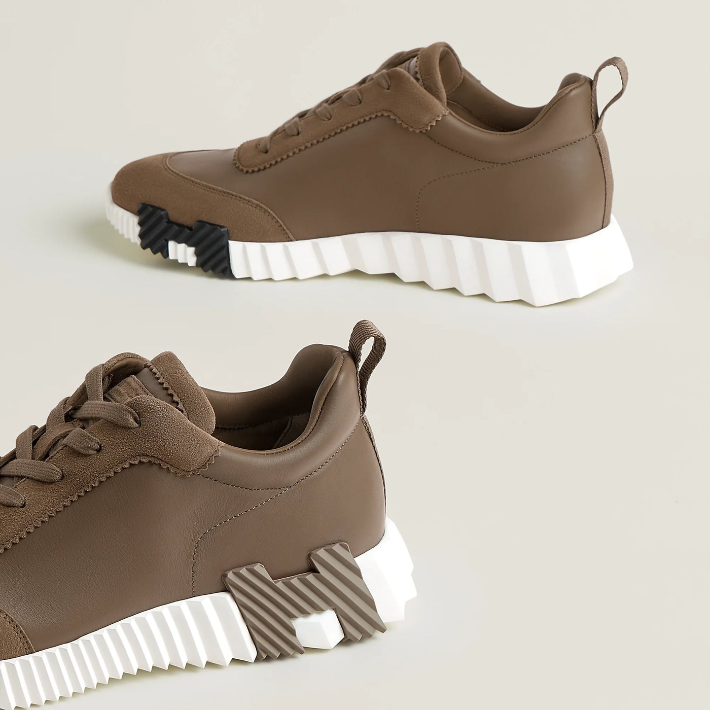 Baskets Hermès Bouncing Étoupe — vue 4