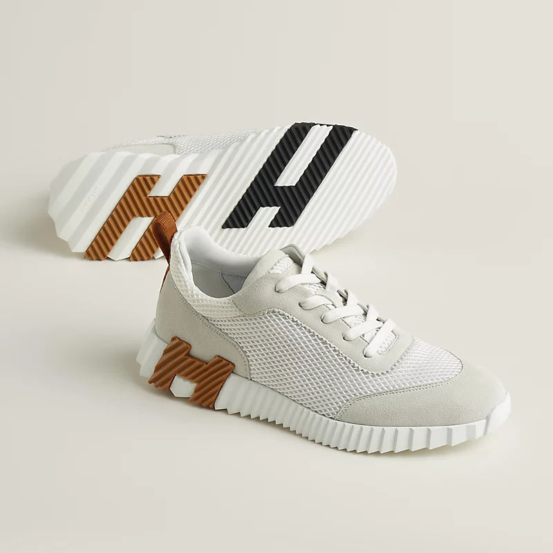 Baskets Hermès Bouncing Blanc Beige — vue 2