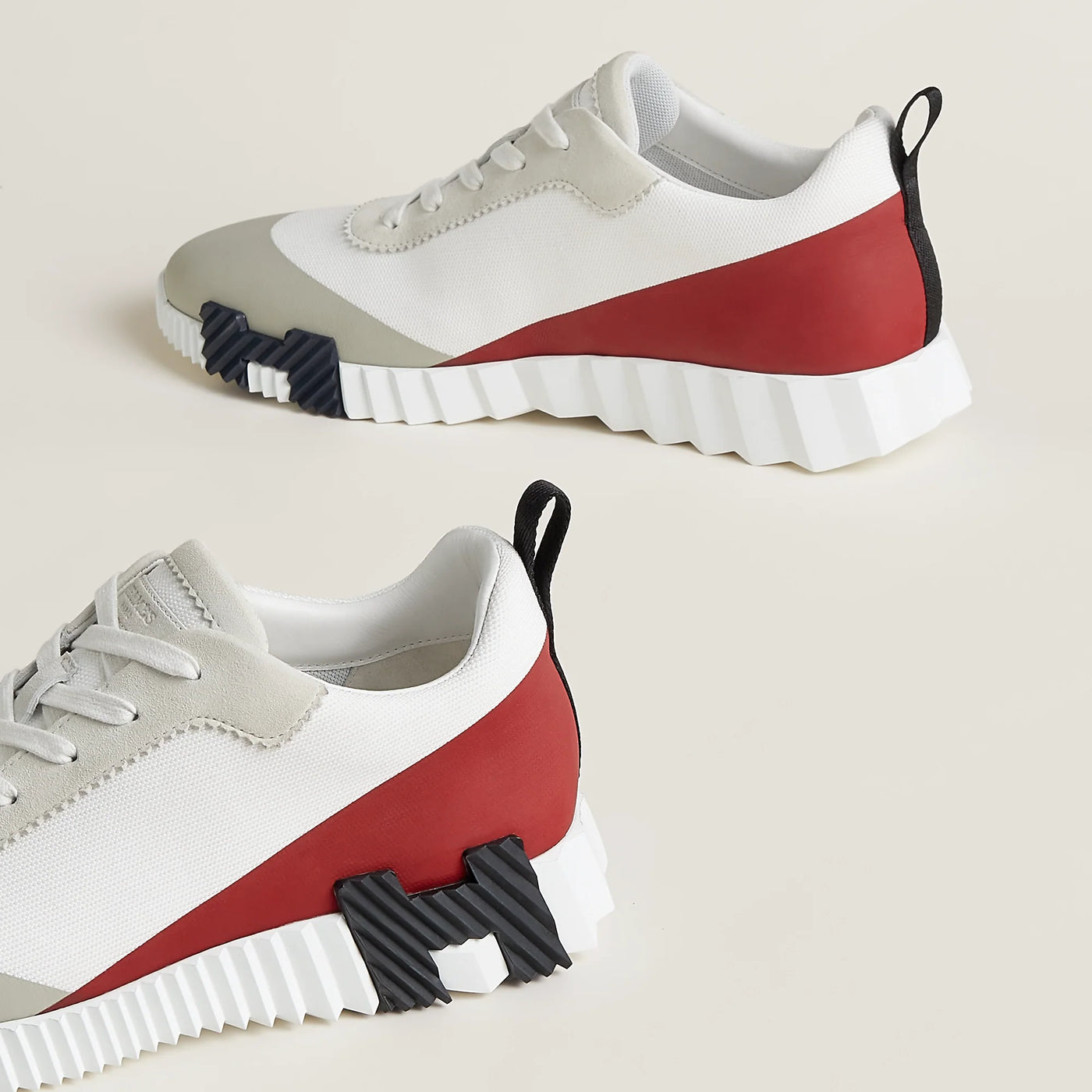 Baskets Hermès Bouncing Multicolore Blanc — vue 4