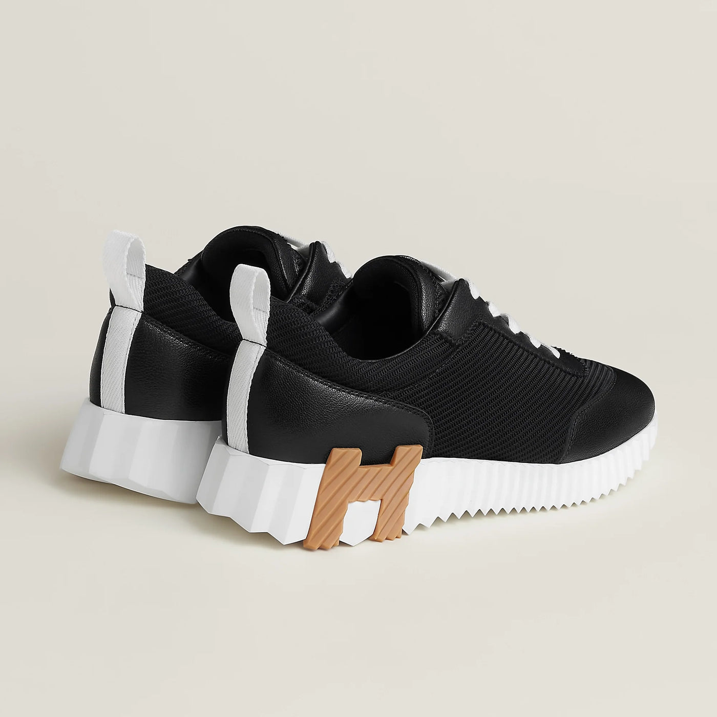 Baskets Hermès Bouncing Noir/Marron — vue 3