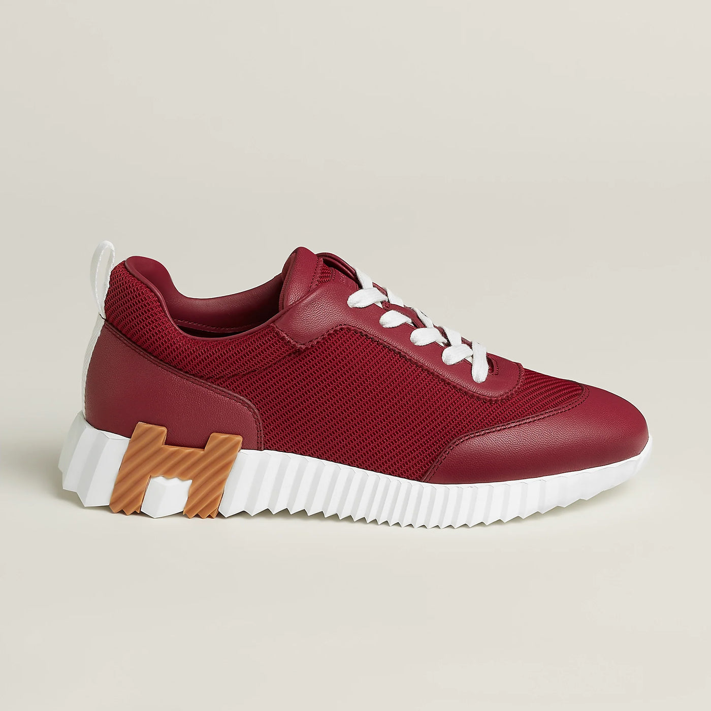 Baskets Hermès Bouncing Rose Lie de Vin