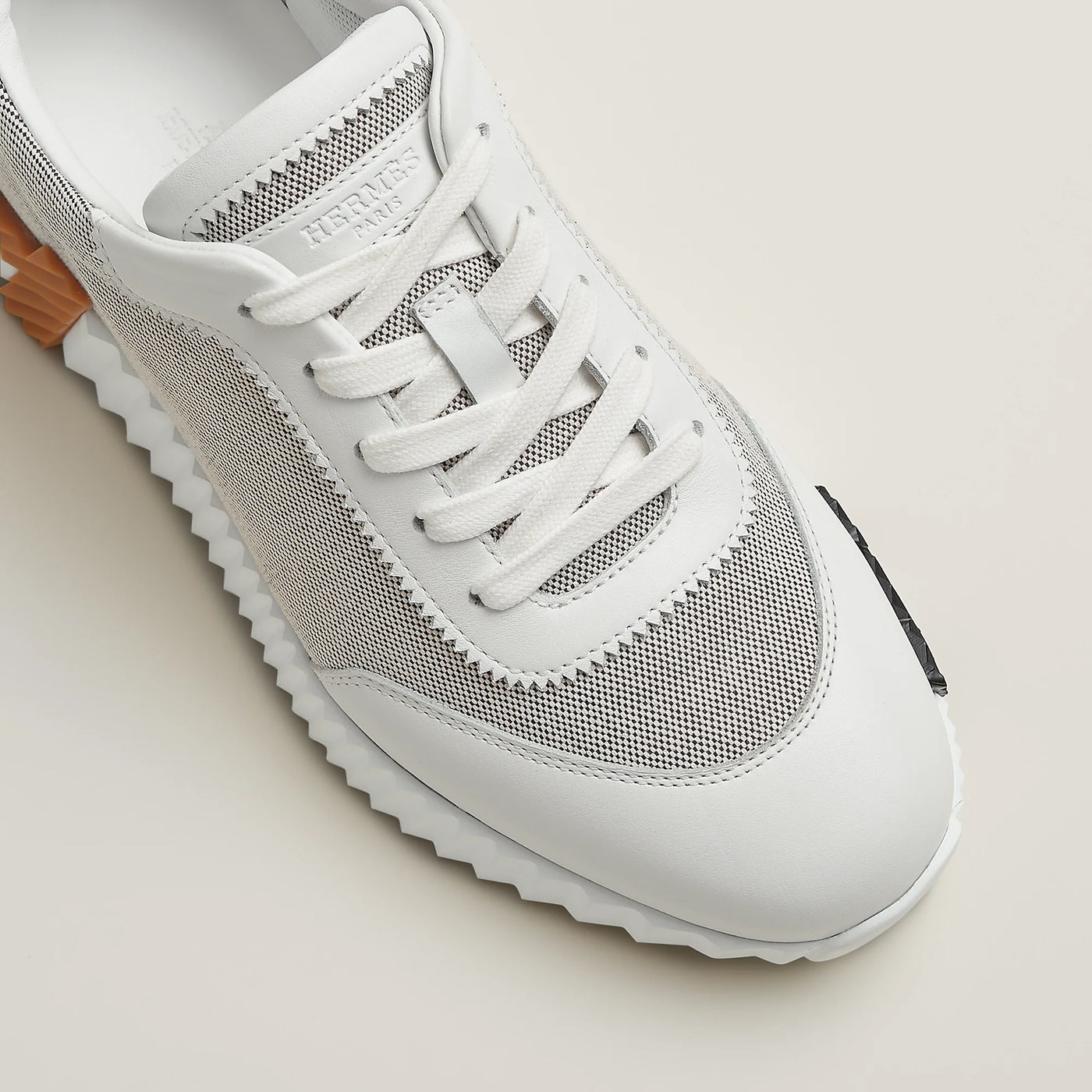 Baskets Hermès Bouncing Prunoir/Blanc — vue 5