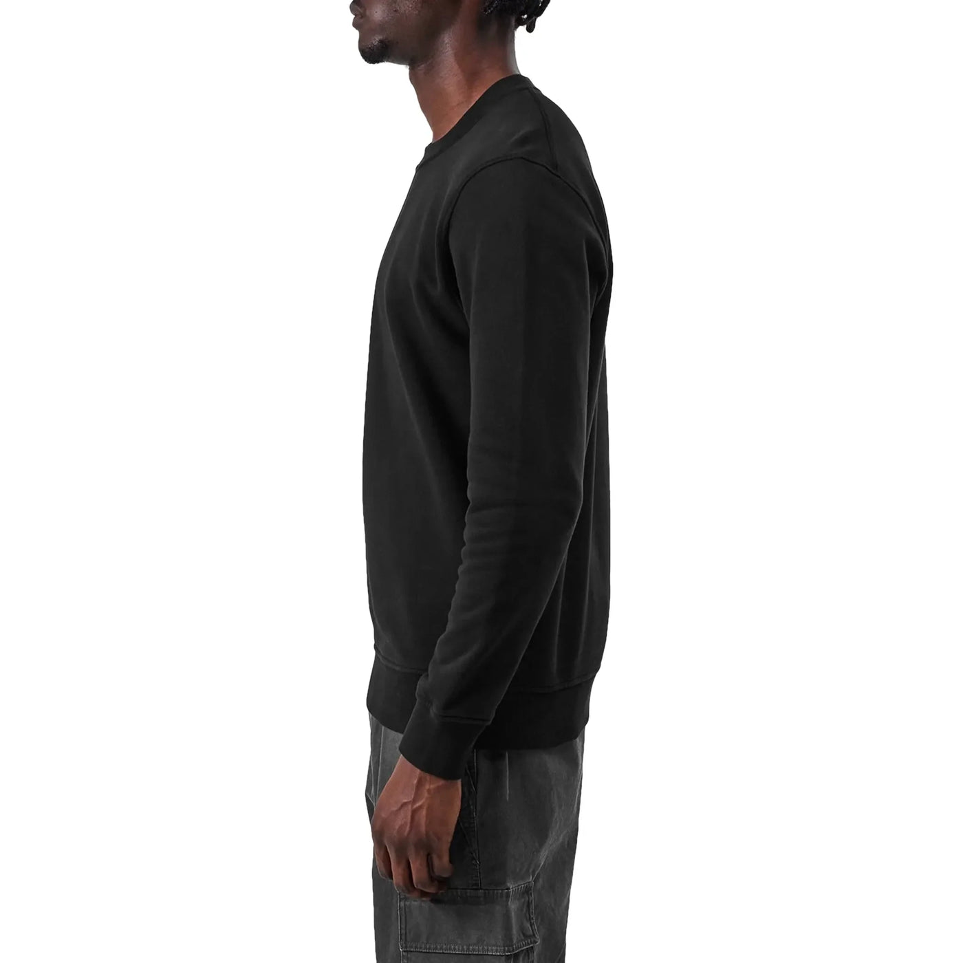 Sweat Stone Island Dial Logo Noir — vue 3