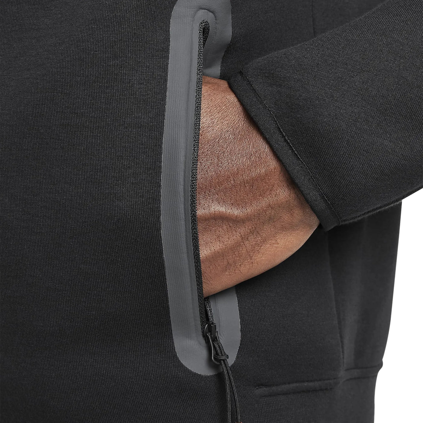 Hoodie Nike × Syna World × Central Cee Tech Fleece Noir Zip-up — vue 9