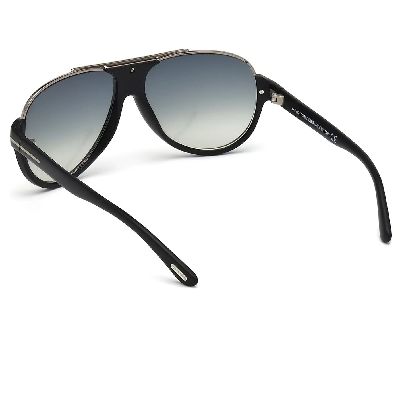 Lunettes de soleil Tom Ford Dimitry Ft0334 02W 59 Noir Bleu — vue 3