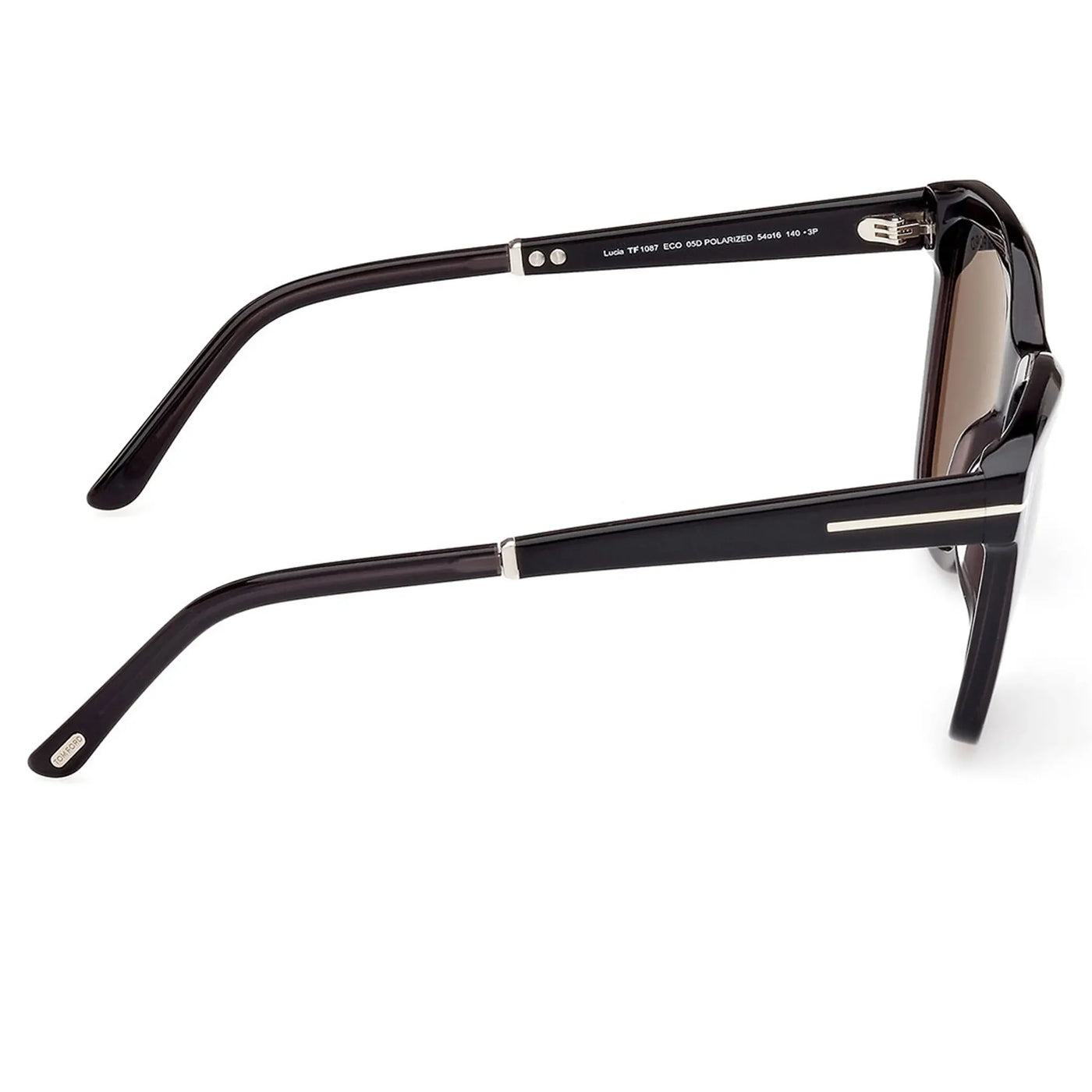Lunettes de soleil Tom Ford Lucia Ft1087 05D Noir Polarised — vue 5