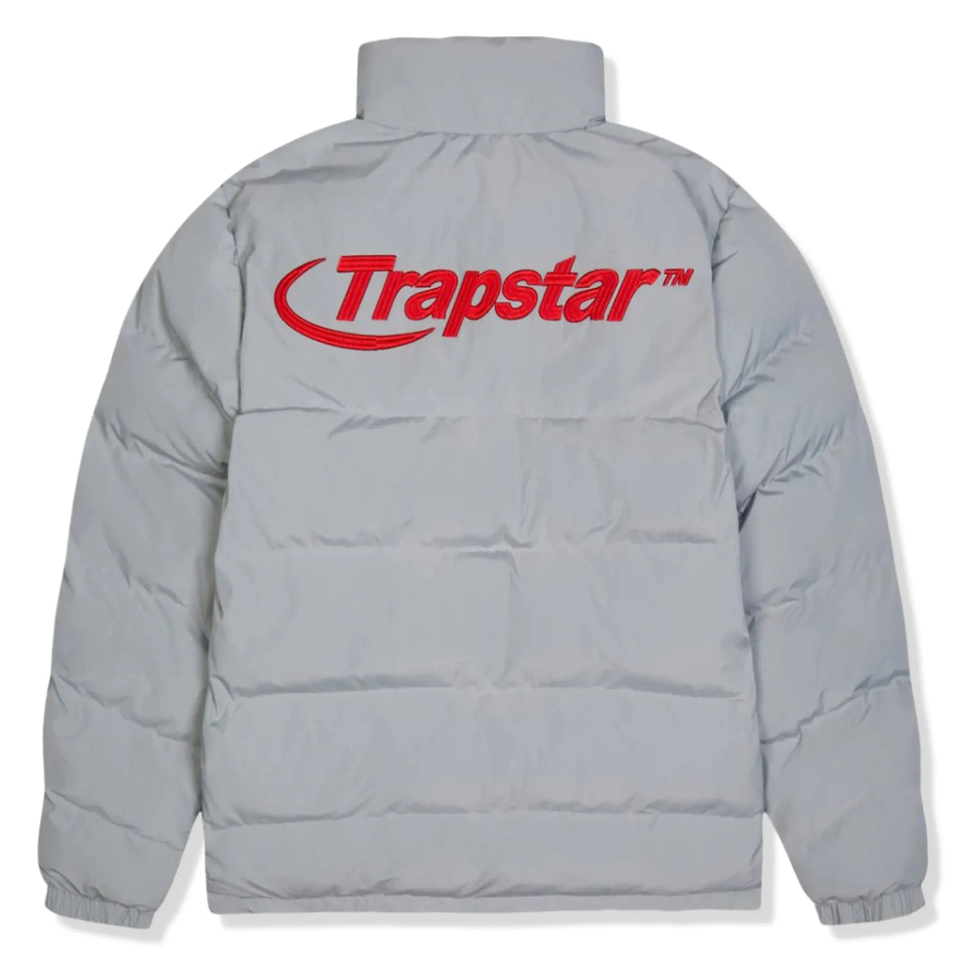 Doudoune Trapstar Hyperdrive Clair Gris Rouge Puffer — vue 2