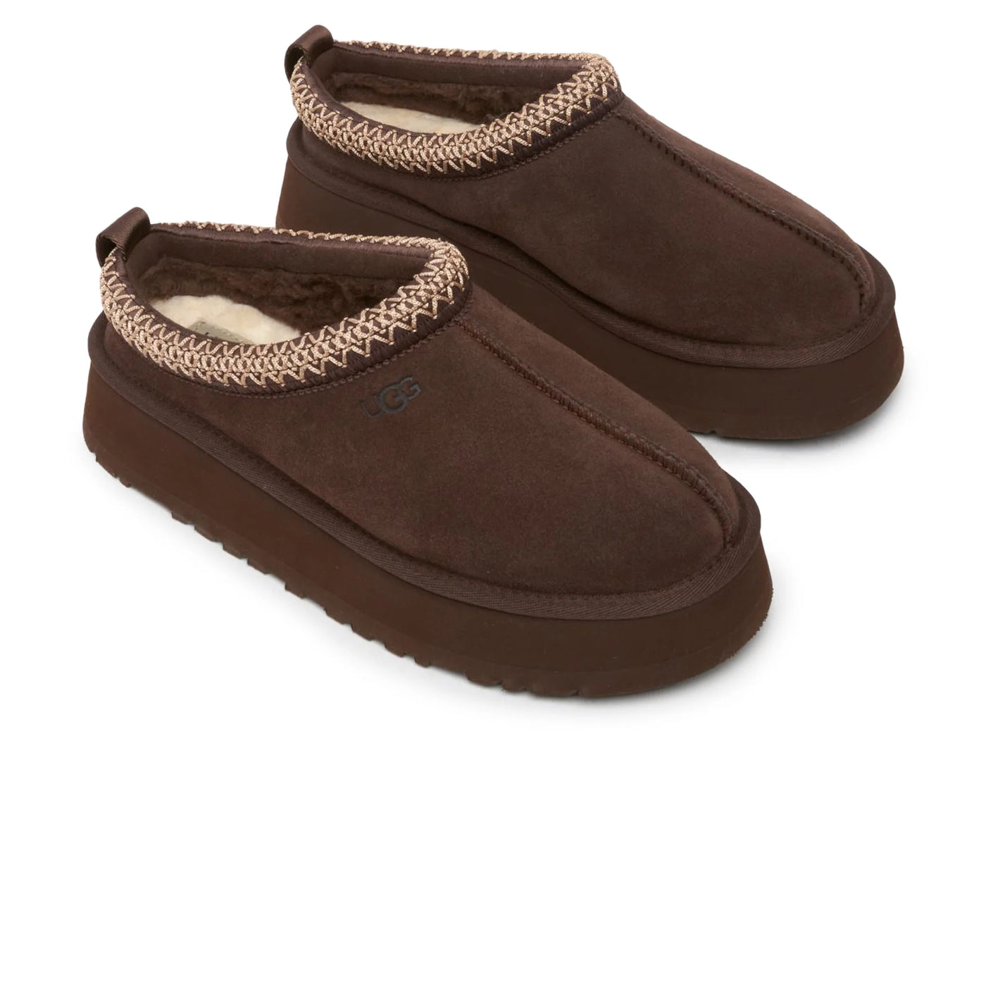 Chaussons UGG Tazz Platform Burnt Cedar Slippers (F) — vue 3