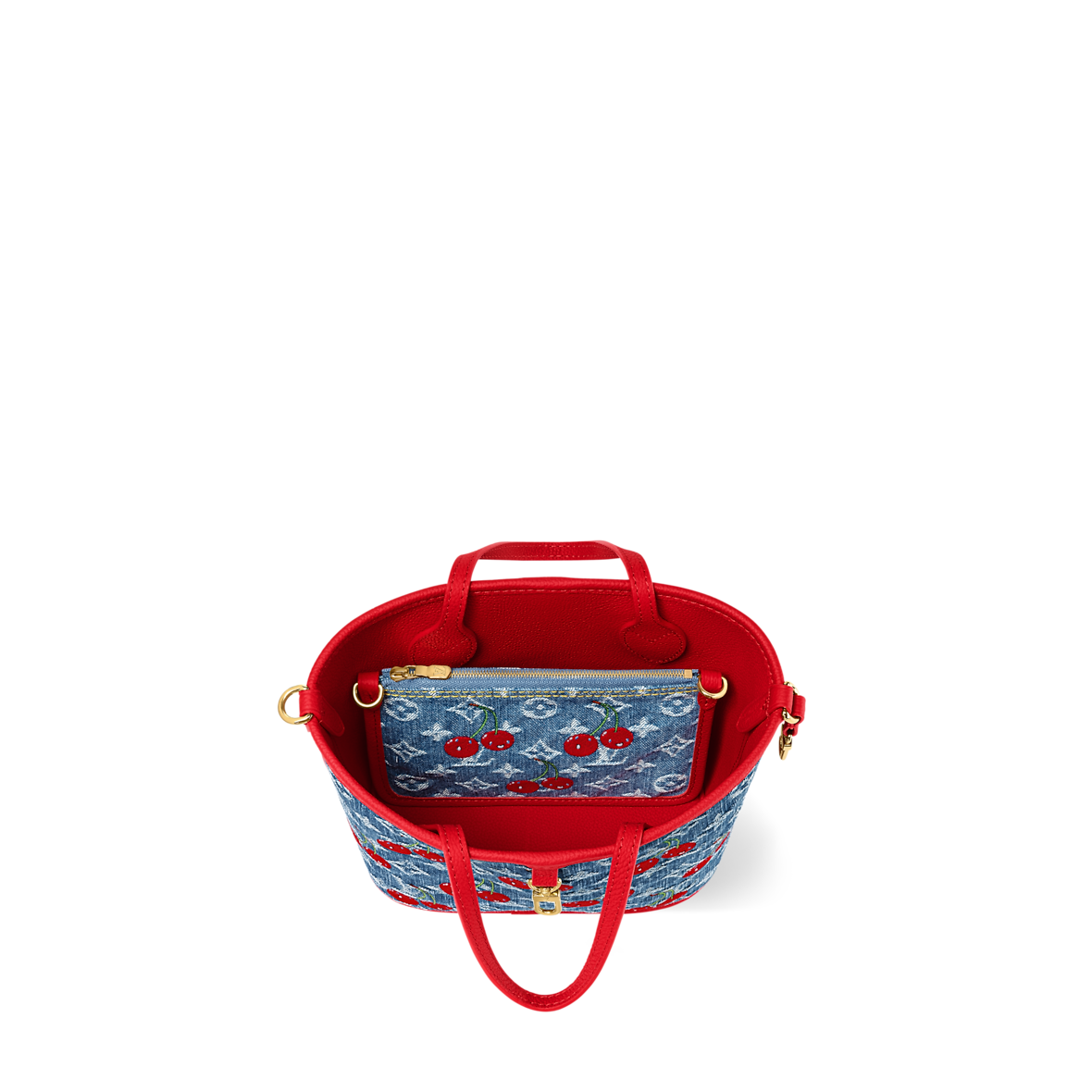 Sac Louis Vuitton Takashi Murakami Neverfull Inside Out BB (F) — vue 5
