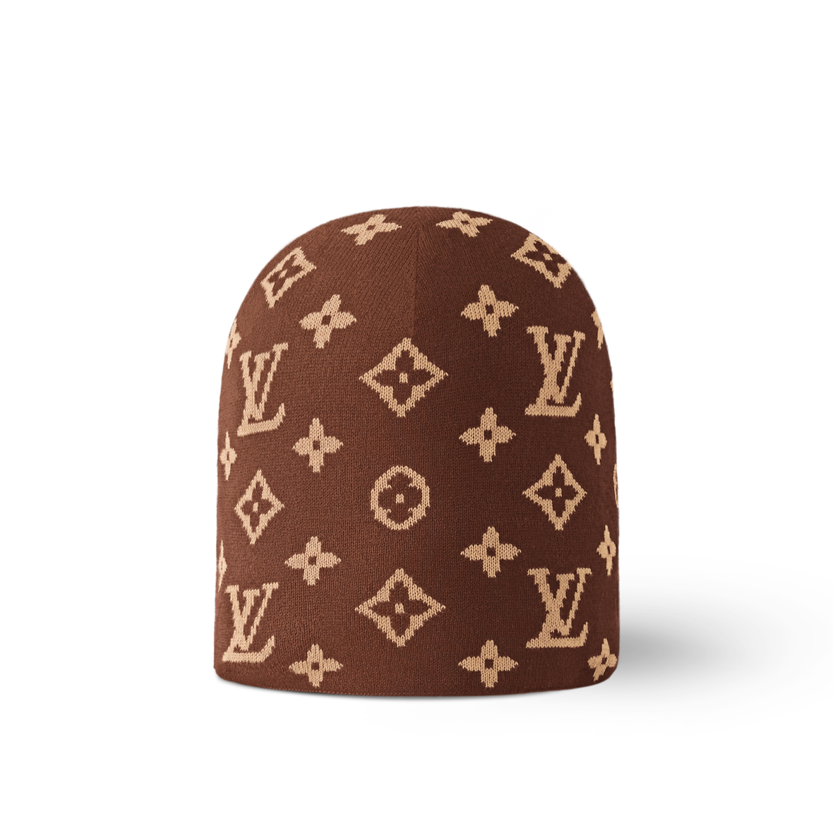 Bonnet Louis Vuitton Fit Monogram Marron — vue 4