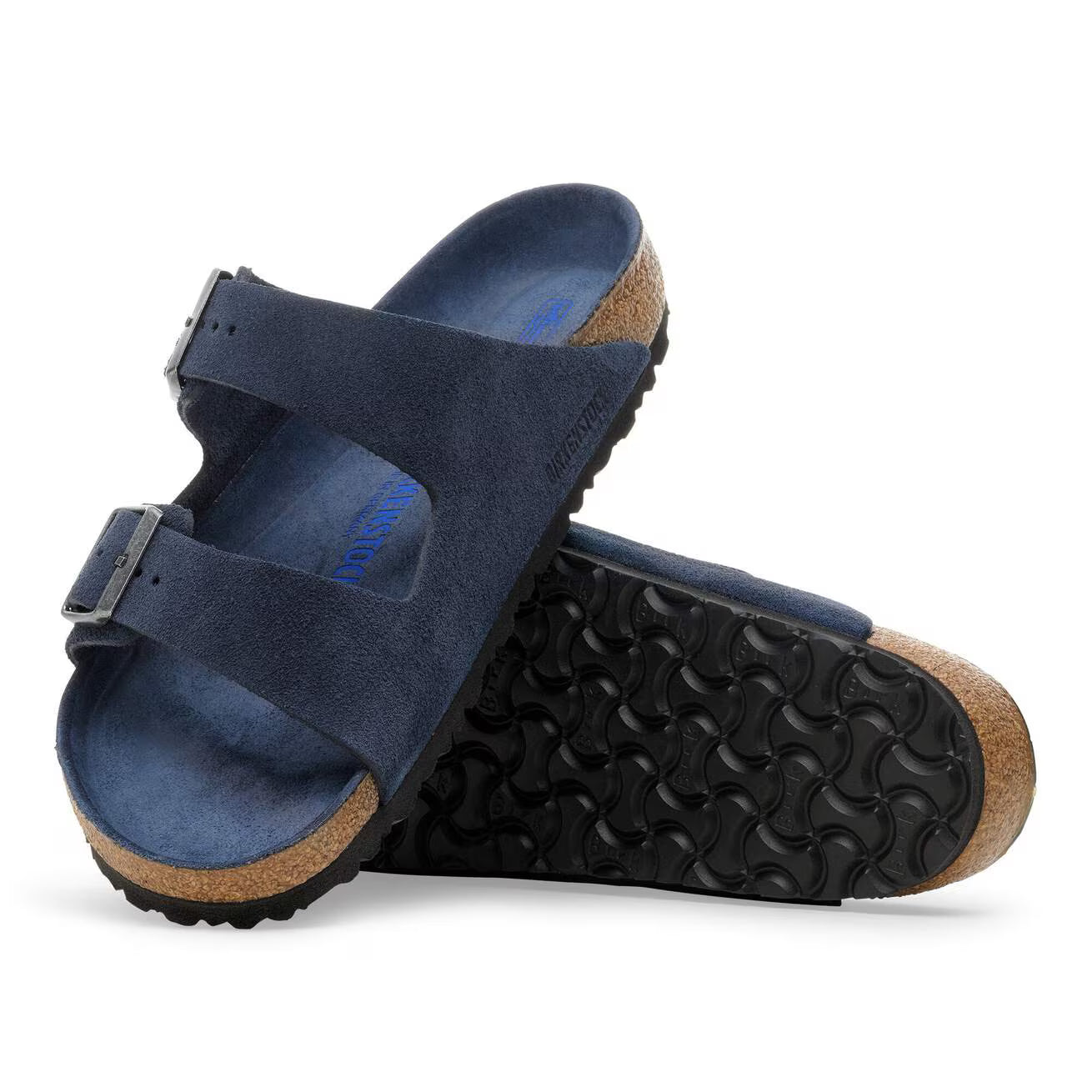 Sandales Birkenstock Arizona Bleu Marine — vue 3